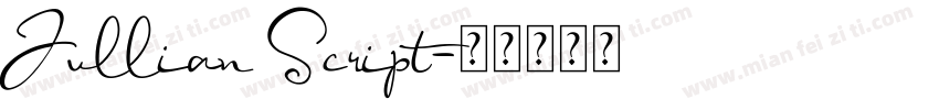 Jullian Script字体转换